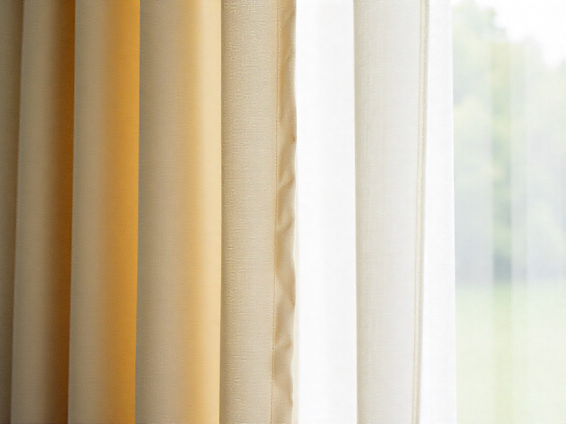 Linen blend curtains
